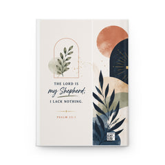 Faith Journal — "You Are Chosen, You Are Loved" Hardcover Inspirational Notebook (Isaiah 43:1 / Psalm 23:1)