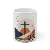 Christian Coffee Mug - "Be Still and Know That I Am God" 11oz Inspirational Ceramic Mug