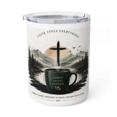 Christian Insulated Coffee Mug – "Faith Fuels Everything" 10oz