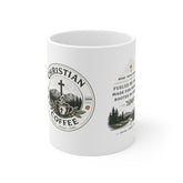 Christian Coffee Mug — Rustic Faith & Scripture Coffee Cup (11oz)