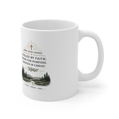 Christian Coffee Mug — Rustic Faith & Scripture Coffee Cup (11oz)