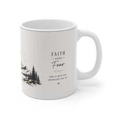Christian Mug - "Be Still and Know That I Am God" 11oz Bible Verse Coffee Cup