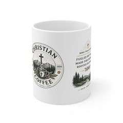 Christian Coffee Mug — Rustic Faith & Scripture Coffee Cup (11oz)