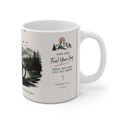 Christian Coffee Mug - "I Can Do All Things Through Christ" 11oz Inspirational Bible Verse Mug
