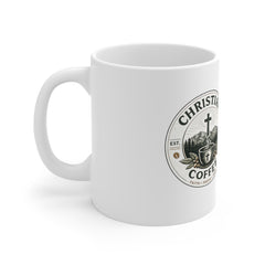 Christian Coffee Mug — Rustic Faith & Scripture Coffee Cup (11oz)